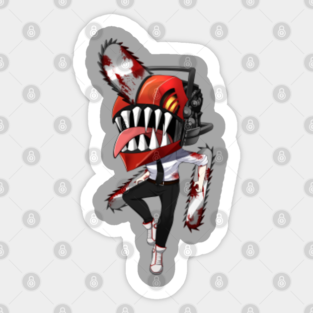 Denji Chainsaw Devil Chainsaw Man Chibi Denji Sticker TeePublic 40040258 0